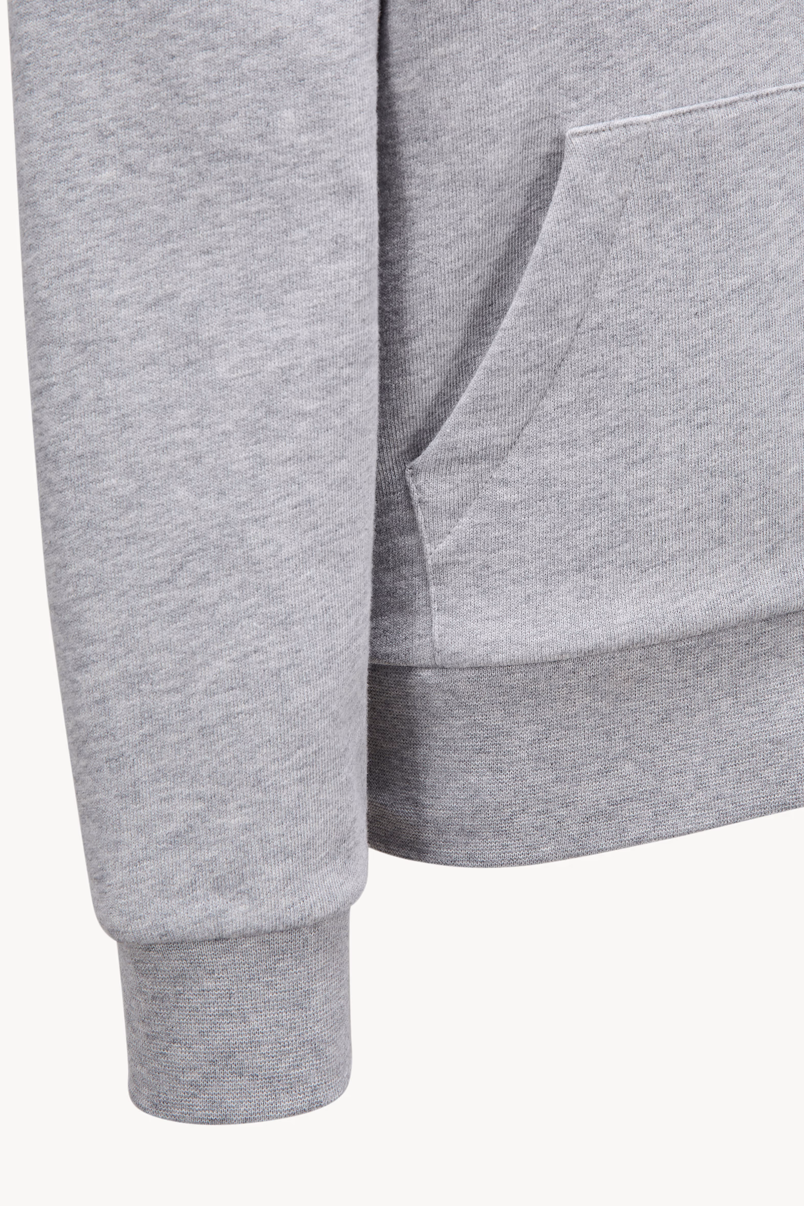 Logo Cotton Hoodie Boy Grey Moncler 5